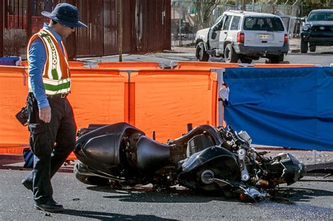 Motorcyclist dies after 3-vehicle crash in San Fernando Valley